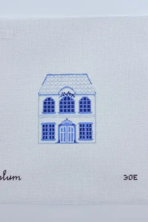 Mega Sale Delft House #5 Needlepoint Canvas