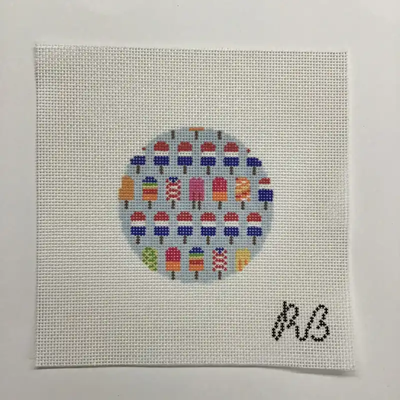 Worldwide Shipping American Popsicle Round Canvas