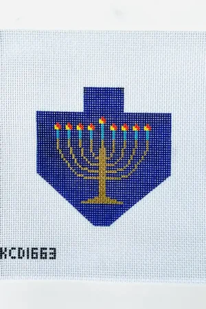 Hanukkah Menorah Dreidel Crafted