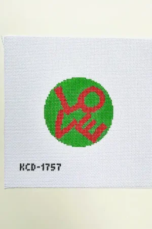 Lovevolve Red and Green Round Canvas Flash Sale