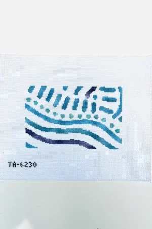 Viral Abstract Waves Acrylic Purse Insert Canvas