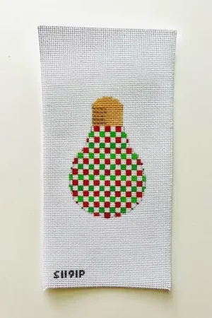 New Release Red and Green Check Light Bulb