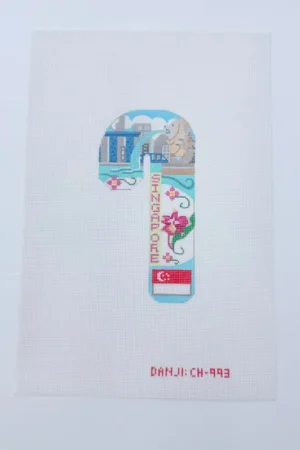 Singapore Travel Candy Cane Canvas Trending