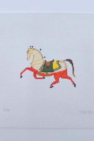 Petite Horse Plum Needlepoint Canvas Bargain