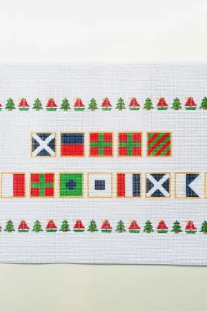Shop Now Nautical Flags Merry Christmas Canvas