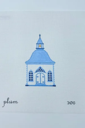 Affordable Delft Church Needlepoint Canvas