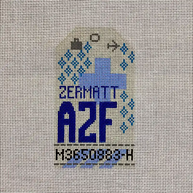 Zermatt Vintage Travel Tag Canvas No Minimum Order