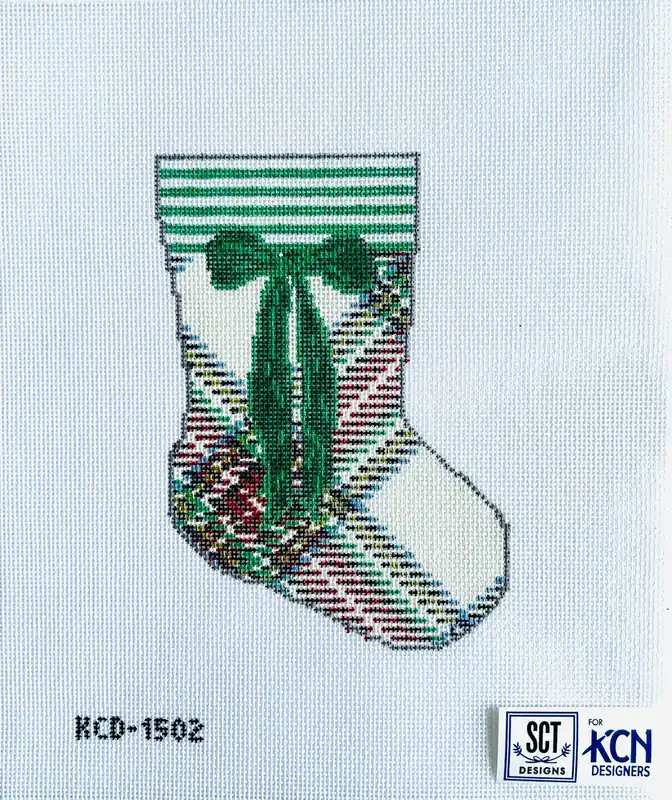 Cream Tartan Mini Sock Canvas Deal