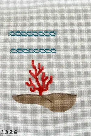 Handmade Coral Mini Sock