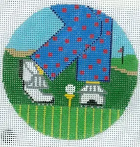 Golf Feet Man Polka Dot Canvas Discount