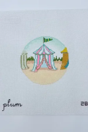 Beach Cabana Round Canvas Buy Direct