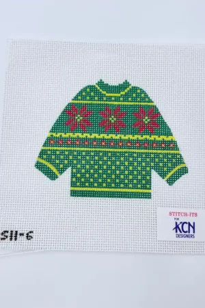 Green Poinsettia Pullover Buy Today