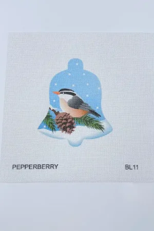 Professional Grade Nuthatch Snow Bell Canvas