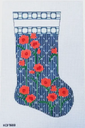 Amaryllis on Cherry Large Stocking Brand New