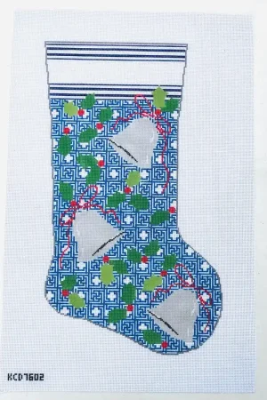 Holly and Bells on Kristin Large Stocking Affordable