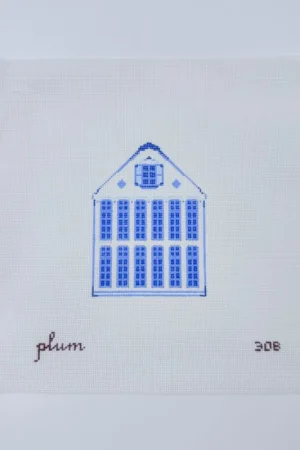 Editor’s Pick Delft House #2 Needlepoint Canvas