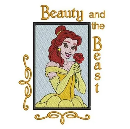Princess Belle Embroidery Design Last Chance