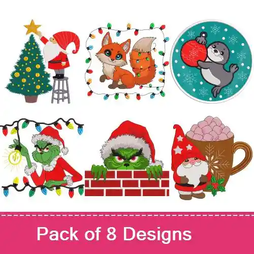 Hot Picks Christmas Characters Embroidery design pack by Method Man Designs, Embroidery Packs on EmbroideryDesigns.com