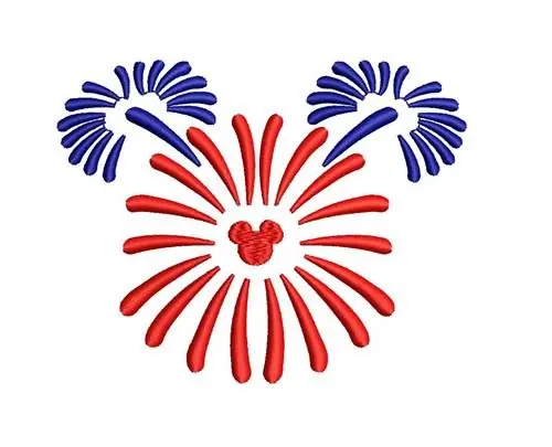 Bulk Order Mickey Fireworks Embroidery Design