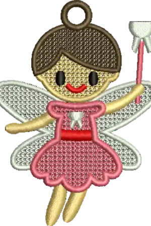 FSL Tooth Fairy Embroidery Design Worldwide Shipping