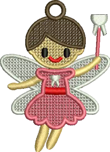 FSL Tooth Fairy Embroidery Design Worldwide Shipping