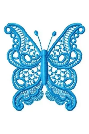 FSL Blue Butterfly Embroidery Design Discount