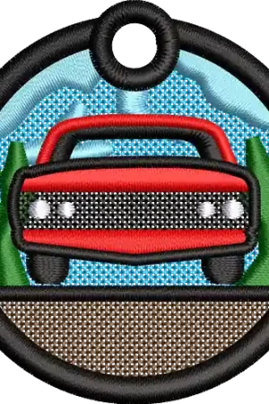 FSL Vintage Car Ornament Embroidery Design Exclusive Offer