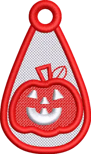FSL Halloween Jack-O-Lantern Teardrop Embroidery Design Price Cut