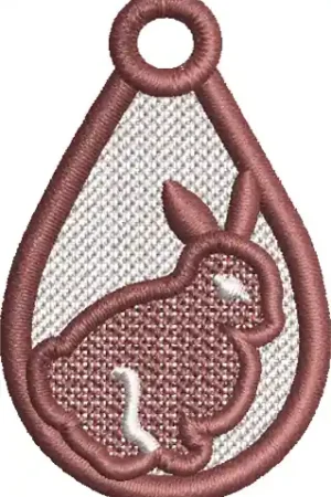 FSL Rabbit Embroidery Design Big Sale
