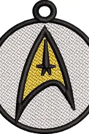 FSL Star Trek Emblem Embroidery Design Secure Checkout