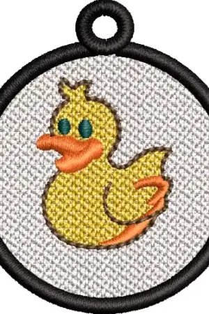 Time-Limited FSL Yellow Duck Embroidery Design