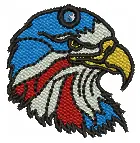 FSL Patriotic Eagle   Embroidery Design Fresh Stock