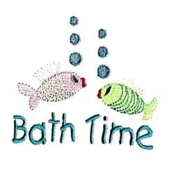 Grab Now Bath Time Embroidery Design