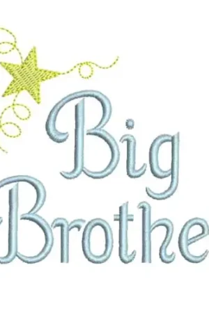 Big Brother Embroidery Design Fresh Stock