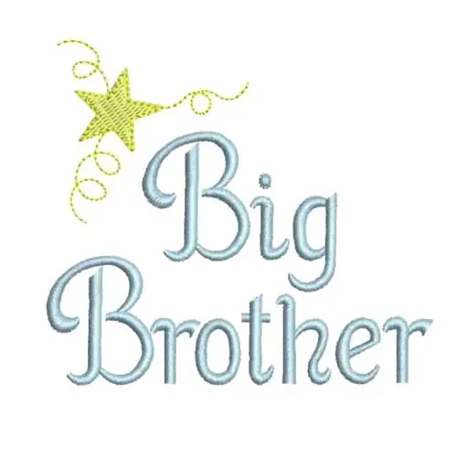 Big Brother Embroidery Design Fresh Stock