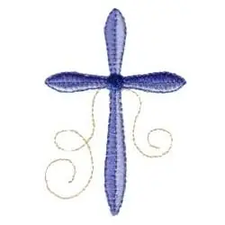 Pointed cross Embroidery Design Handmade