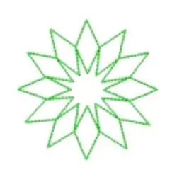 High Quality Quilting Diamond Star Embroidery Design