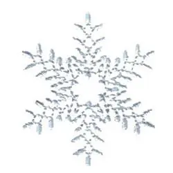 Limited Time Blue Snowflake Embroidery Design