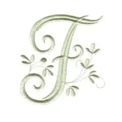 Order Now Vintage Leaflet F Embroidery Design