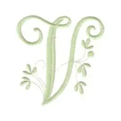Limited Edition Vintage Leaflet V Embroidery Design