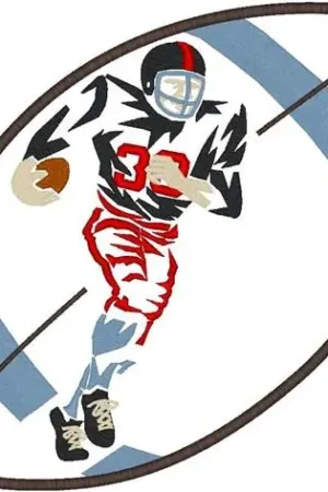 Football Player Embroidery Design Deal