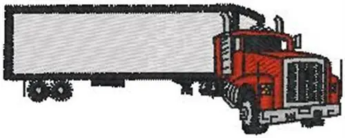 Clearance Tractor Trailer Embroidery Design