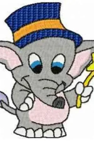 Magic Elephant Embroidery Design Reduced Price