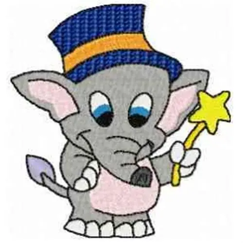 Magic Elephant Embroidery Design Reduced Price