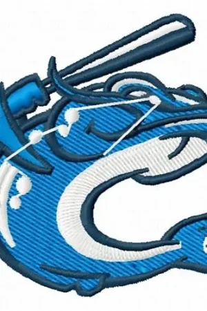 Baseball Catfish Embroidery Design Seasonal Sale
