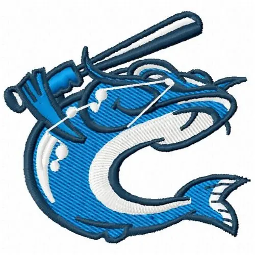 Baseball Catfish Embroidery Design Seasonal Sale