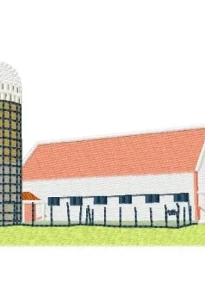Certified Barn & Silo Embroidery Design