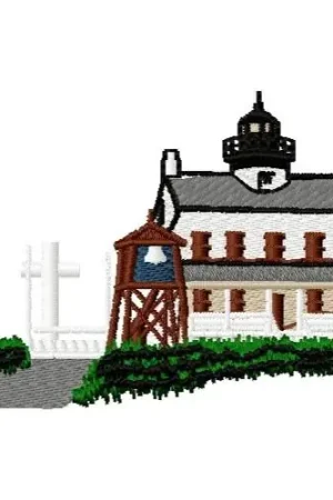 Deal Blackiston Lighthouse Embroidery Design