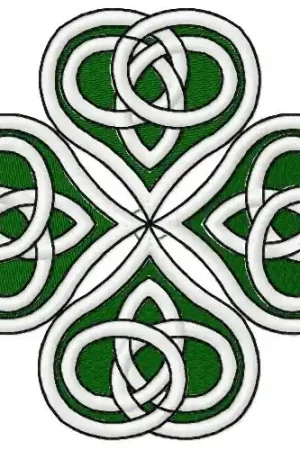 Celtic Shamrock Embroidery Design Save Now
