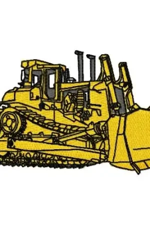 Bulldozer Embroidery Design Fan Favorite